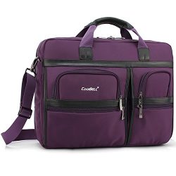 Laptop Briefcase, CoolBell 17.3 Inch Protective Messenger Bag Nylon Shoulder Bag Multi-functiona ...