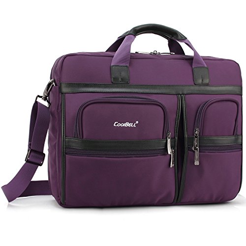 Laptop Briefcase, CoolBell 17.3 Inch Protective Messenger Bag Nylon ...