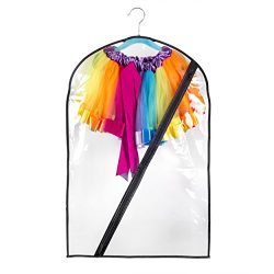 Bags for Less Dance Costume Bag Kids Durable Zipper 18×29 Transparent Storage/Transportation