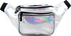 SoJourner Bags Fanny Pack – Silver Holographic