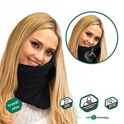 Travel Pillow Scientifically Proven Super Soft Neck Support Machine Washable Very Easy Attachabl ...