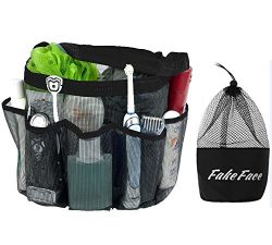 Quick Drying Oxford 8 Pockets Hanging Mesh Shower Caddy Organizer Toiletry Tote Makeup Cosmetic  ...
