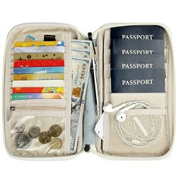 Passport Wallet Multiple Family Passport Holder Travel Document Organizer