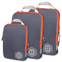Packing Cubes Compression Set for Carryon Travel- Luggage Organizer Bags