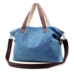 Women’s Handbags,LOSMILE Shoulder Bags Top Handle Beach Tote Purse Crossbody Bag (Blue)