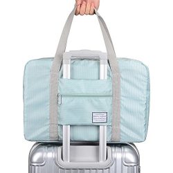 Arxus Travel Lightweight Waterproof Foldable Storage Carry Luggage Duffle Tote Bag (Mint Green)