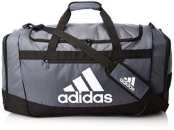 adidas Women’s Defender III small duffel Bag, Onix/Black/White, One Size