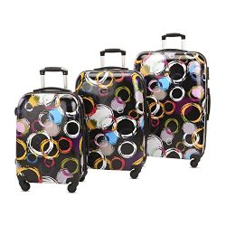 3 Piece Luggage Set Durable Lightweight Hard Case pinner Suitecase 20in24in28in LUG3 PC10 Dream  ...