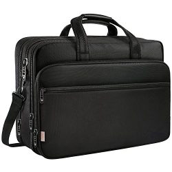 17 inch Laptop Bag, Travel Briefcase Large Shoulder Bag with Organizer, Business Messenger Bag E ...