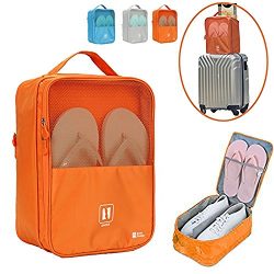 Travel Shoe Bag, MoreTeam 3 in 1 Shoe Storage Bag Holds 3 Pair of Shoes, Seperate Your Shoes Fro ...