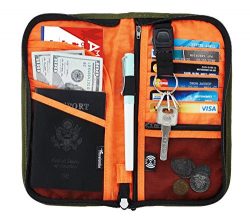 Travelambo Travel Wallet Passport Holder Wallet RFID Blocking Credit Card Holders for Men &  ...