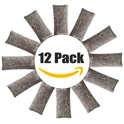 12 Pack Natural Air Purifying Bags ,Odor Remover, Shoe Deodorizer and Odor Eliminator 100% Natur ...