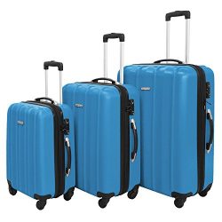 1 Piece Luggage Set Durable Lightweight Hard Case Spinner Suitecase LUG3 SK541 BLUE