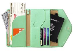 Zoppen Multi-purpose Rfid Blocking Travel Passport Wallet (Ver.4) Tri-fold Document Organizer Ho ...