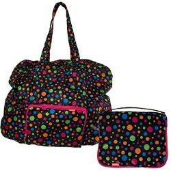 Baggallini Luggage Large Zip-Out Travel Bag, Polka Dot, One Size