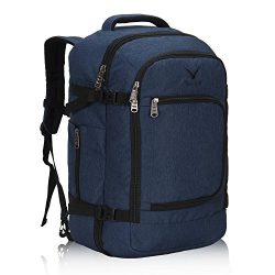 Hynes Eagle Travel Backpack 40L Flight Approved Carry on Backpack, Blue