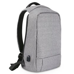 Laptop Backpack, Slim Business Computer Backpack with USB Charging Cable and Port, Water Resista ...