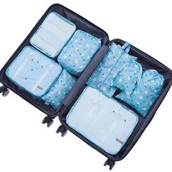 Belsmi 8 Set Packing Cubes – Waterproof Compression Travel Luggage Organizer With Shoes Ba ...