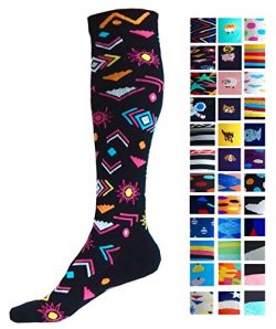 Compression Socks (1 pair) for Women & Men by A-Swift – Graduated Athletic Fit for Run ...