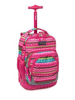 Tilami New Antifouling Design 18 Inch Oversized load multi-compartment Wheeled Rolling Backpack  ...
