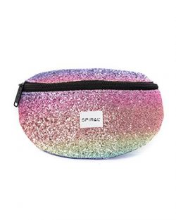 iHeartRaves Rainbow Sherbet Jewels Fanny Pack, Small Waist Pack