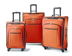 American Tourister Luggage AT Pop 3 Piece Spinner Set (One Size, Orange)