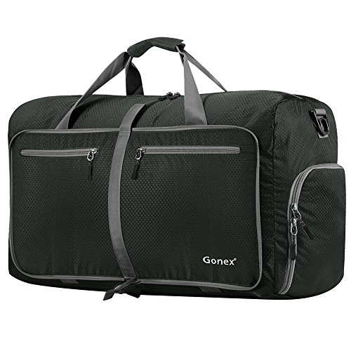 Gonex 80L Packable Travel Duffle Bag, Large Lightweight Luggage Duffel (Gray)