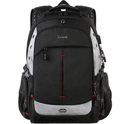 Extra Large Backpack,Durable Travel Laptop Backpacks with Waterproof Rain Cover and USB Charging ...