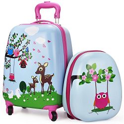 Luggage Set, Lightweight, Suitcase, Hard Shell Backpack, School Bag, Travel Gift Little Kids, Bo ...