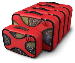 Shacke Pak – 5 Set Packing Cubes – Medium/Small – Luggage Packing Travel Organizers  ...