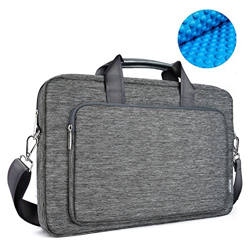 OneOdio 17.3 Inch Briefcase Messenger Shoulder Bag with Handle and Shoulder Strap Multi-function ...