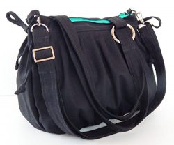 Virine canvas pleats bag, purse, tote, shoulder bag, everyday bag, travel bag, cross body, women ...