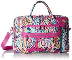 Vera Bradley Iconic Weekender Travel Bag, Signature Cotton, Wildflower Paisley