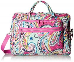 Vera Bradley Iconic Grand Weekender Travel Bag, Signature Cotton, Wildflower Paisley