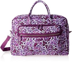 Vera Bradley Women’s Iconic Grand Weekender Travel Bag-Signature