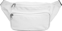 SoJourner Bags Fanny Pack – Classic Solid Bright Colors (white)