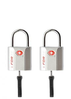 Silver 2 Pack TSA Approved Luggage Locks