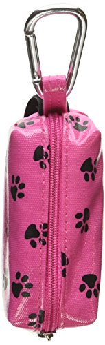 Doggie Walk Bags Square Duffel Paw Print Bag, Pink