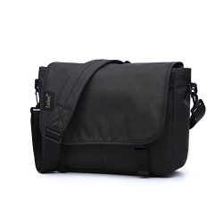 Loiee Canvas Messenger Bag Spill Repellent Retro Shoulder Bag College Crossbody Rucksack with An ...