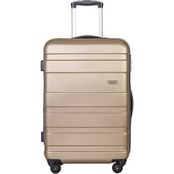 Merax Aphro 28inch Luggage Lightweight ABS Spinner Suitcase (Gold)