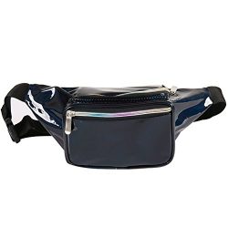 Holographic Fanny Pack for Women – Waist Fanny Pack with Adjustable Belt for Rave, Festiva ...