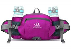 WATERFLY Fanny Pack with Water Bottle Holder Hiking Waist Pack Bag Running Belt Outdoor Sport Lu ...