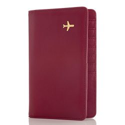 All in One Travel Wallet – 2 Passport Holder + Gift Box / cash tickets cards pen (Marsala)