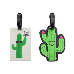 Mziart Unique Cactus Travel Luggage Tags TAS Approved Baggage Tags Suitcase Bag Lables Backpack  ...