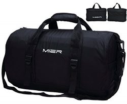 MIER Foldable Small Duffel Bag Lightweight for Sports, Gyms, Yoga, Travel, Overnight, Weekender, ...