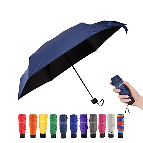 Travel Compact Umbrella Extra Light Mini Parasol Sunblock and Anti-Rain UPF50+ – Fits Men ...