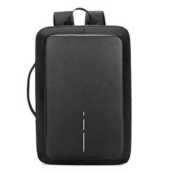 Zrui Slim Business Laptop Backpack for Men, Anti Theft Backpack, Waterproof Travel Backpack with ...