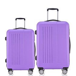 Fochier Luggage 2 Piece Set Lightweight Spinner Suitcase 20inch 24inch