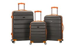 Rockland Melbourne Abs Luggage Set, Charcoal