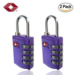 TSA Lock – 4 Digit Combination – Best TSA Approved Lock For Travel Safety and Securi ...